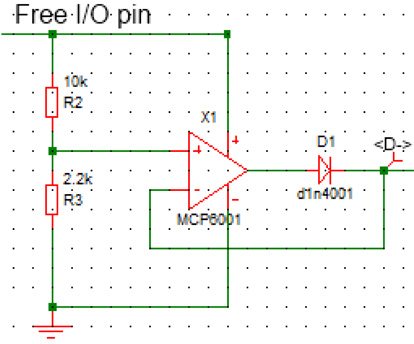 A simple circuit that allows a USB host to engage
